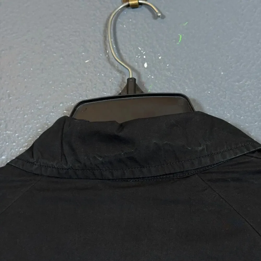 Nike esc S men’s black long sleeve button up cargo oversized shirt outdoor